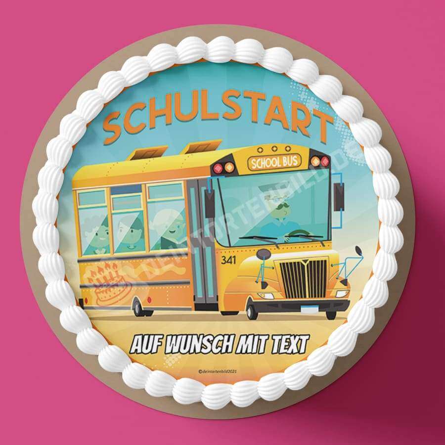 Motiv: Einschulung - Schulbus - Hochwertige und individuelle Tortenaufleger für jeden Anlass
Tortenaufleger Einschulung - Schulbus 20cm Kreis
Unsere Tortenaufleger sind ein ideales Geschenk für be - Tortenbild - DeintortenbildEinschulung - Schulbus